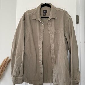 H&M Men's Light Brown Shirt Jacket